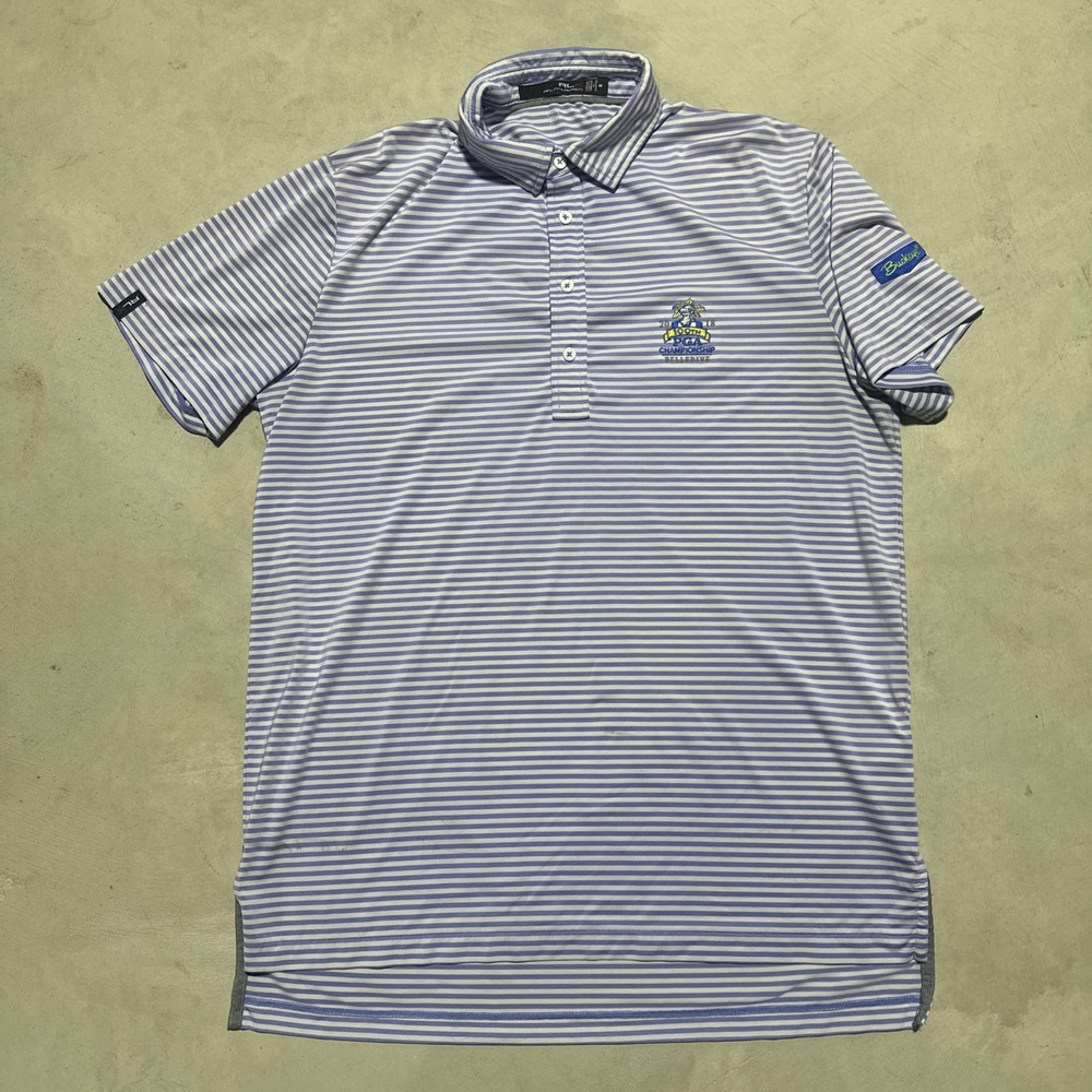 Polo Ralph Lauren Golf Shirt SZ M Stripe Bellerive PGA Championship STL 2018